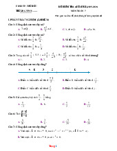 Đề Thi Giữa Học Kỳ 1 Toán 7 Chân Trời Sáng Tạo 2025-2026 Có Đáp Án