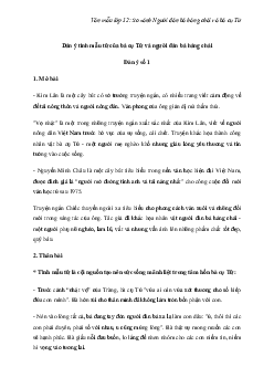 Phân tích tình mẫu tử của bà cụ Tứ và người đàn bà hàng chài | Văn mẫu lớp