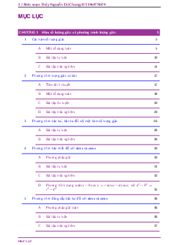 Chuyên đề hàm số lượng giác và phương trình lượng giác – Nguyễn Tài Chung