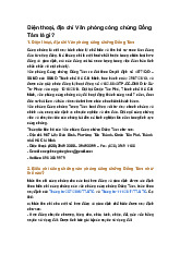 Điện thoại, địa chỉ Văn phòng công chứng Đồng Tâm là gì?