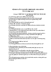 Ôn tập nội dung Triết học cuối kì 1 (đáp án) - Triết học Mac - Lenin | Đại học Văn Lang