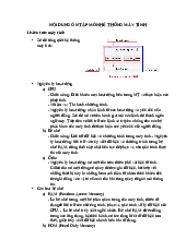 Nội dung ôn tập môn hệ thống máy tính | Hệ thống máy tính | Trường Đại học Công nghiệp TP.HCM