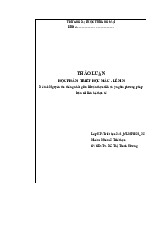 Nguyên tắc thống nhất giữa lí luận thực tiễn và ý nghĩa phương pháp luận rồi liên hệ thực tế | Bài thảo luận triết học Mác Lênin