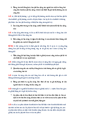 Bài tập Nhận định đúng sai - Triết học Mac Lenin | Trường Đại học Ngoại ngữ, Đại học Đà Nẵng