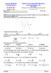 Đề khảo sát Toán 12 thi TN THPT 2025 lần 2 cụm trường THPT – Thanh Hóa có đáp án