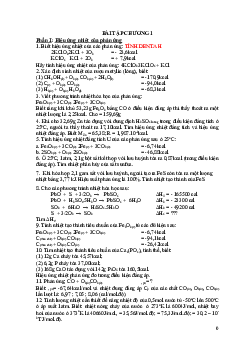 Bài tập chương 1 môn hóa học đại cương.