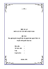 Tín Ngưỡng Thờ Cúng Tổ Tiên: Từ Truyền Thống Đến Hiện Đại (Cơ Sở Văn Hóa VN)