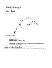 Bài tập chương 3- Tree - Cấu trúc dữ liệu và giải thuật | Trường Đại học Bách khoa Hà Nội