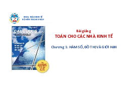 Bài giảng - Môn Toán cho các nhà kinh tế | Đại học Kinh Tế Quốc Dân