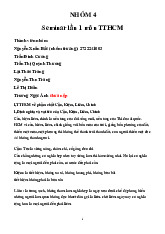 Nhóm 4 seminar lần 1 môn Tư tưởng Hồ Chí Minh | Trường Đại học Kinh doanh và Công nghệ Hà Nội