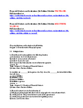 Financial Markets and Institutions 9th Ed. Mishkin Test Bank & Solutions