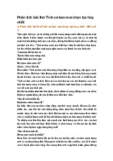 Phân tích bài thơ Tình ca ban mai chọn lọc hay nhất