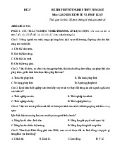 Đề thi thử tốt nghiệp THPT 2025 môn Giáo dục Kinh tế và Pháp luật bám sát đề minh họa - Đề 37