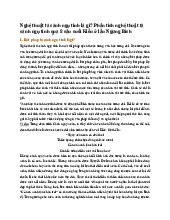 Nghệ thuật tả cảnh ngụ tình là gì? Phân tích nghệ thuật tả cảnh ngụ tình qua 8 câu cuối Kiều ở lầu Ngưng Bích - Ngữ văn 9