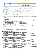 Đề Ôn Tập HK1 Anh 7 Global Success 2025-2026 Có Đáp Án File Nghe-Đề 4