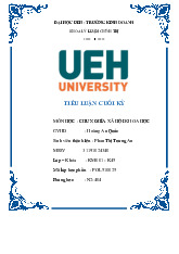 Tiểu luận môn Chủ nghĩa xã hội khoa học  - trường đại học kinh tế- tài chính thành phố Hồ chí minh