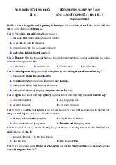 Đề thi thử tốt nghiệp THPT 2025 môn Giáo dục Kinh tế và Pháp luật bám sát đề minh họa - Đề 16