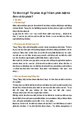 Từ đơn là gì? Từ phức là gì? Cách phân biệt từ đơn và từ phức?