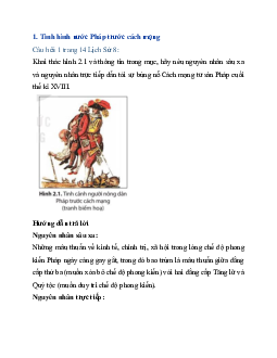 Giải sách giáo khoa Lịch Sử 8 Bài 2: Cách mạng tư sản Pháp cuối thế kỉ XVIII | Kết nối tri thức