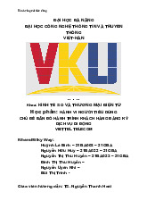 Báo cáo giữa kỳ: Bản đồ hành trình khách hàng tại Viettel Telecom (Hành vi người tiêu dùng)