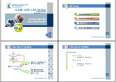 CHƯƠNG 4: CÂU LỆNH ĐIỀU KIỆN & CÂU LỆNH RẼ NHÁNH | BÀI GIẢNG NHẬP MÔN LẬP TRÌNH