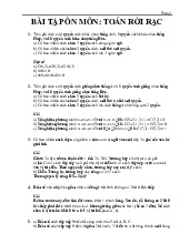 Đề cương môn Toán rời rạc - Trường Đại học lao động -  xã hội.