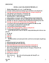 Bài tập trắc nghiệm hóa phân tích | Đại học Nguyễn Tất Thành