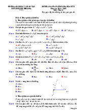 Đề học kỳ 1 Toán 8 năm 2024 – 2025 phòng GD&ĐT Xuân Trường – Nam Định