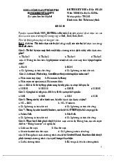 Đề thi môn Tin học đại cương - trường đại học Kiến trúc.
