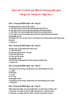 Soạn bài Tự đánh giá Một số phương tiện giao thông của tương lai | Ngữ văn 7 sách Cánh diều