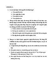 Trắc nghiệm chương 1-3 môn tư tưởng Hồ Chí Minh