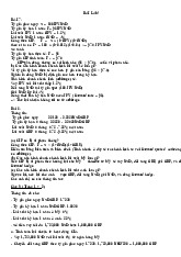 Bài tập Tỷ giá giao ngay và kỳ hạn | Tài chính quốc tế | Trường Học Viện nông nghiệp Việt Nam