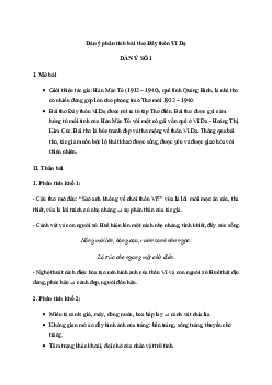 Văn mẫu lớp 11: Phân tích bài thơ Đây thôn Vĩ Dạ của Hàn Mặc Tử | Cánh diều