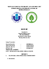 Report 1: Observing Plant and Animal Cells in Hypertonic & Hypotonic Solutions | Môn Biology Technology - Trường Đại học Quốc tế, Đại học Quốc gia Thành phố Hồ Chí Minh