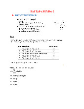 BÀI TẬP QUẢN TRỊ CHẤT LƯỢNG CHƯƠNG 2 - KHOA HỌC CÔNG NGHỆ
