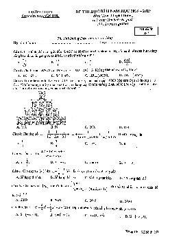 Đề thi học kì 2 Toán 11 năm 2018 – 2019 trường chuyên Nguyễn Huệ – Hà Nội