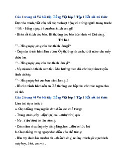 Giải VBT Tiếng Việt lớp 3 Bài 19: Khi cả nhà bé tí |  Kết nối tri thức