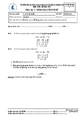 Đề thi giữa HKI học phần Vận trù học năm 2024 - 2025 | Trường Đại học Khoa học tự nhiên, Đại học Quốc gia Thành phố Hồ Chí Minh