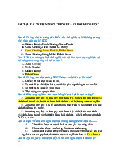 Bài tập trắc nghiệm CNXHKH (Chương 1-7) | Chủ nghĩa xã hội khoa học | Đại học Công nghiệp Thành phố Hồ Chí Minh