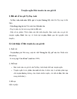 Truyện ngắn Bức tranh của em gái tôi | Cánh diều