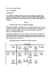 Bài tập về chiến lược phân phối của Acecook - Marketing | Học viện Chính sách và Phát triển