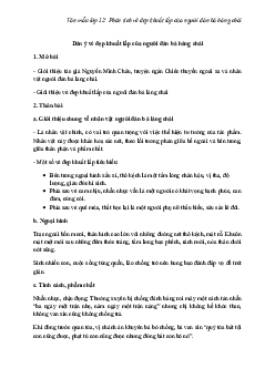Phân tích vẻ đẹp khuất lấp của người đàn bà hàng chài | Văn mẫu lớp 12