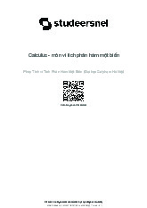 giáo trình phép tính vi phân hàm một biến