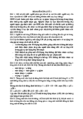 Lời giải bài kiểm tra số 1 Kinh tế vĩ mô | Kinh tế vĩ mô | Đại học Ngoại thương