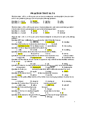 Practice TEST12.71 - Tiếng anh cơ bản | Đại học Lao động - Xã hội