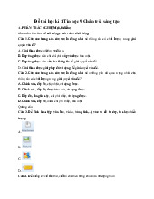 Đề thi giữa học kỳ 1 môn Tin học lớp 9 năm học 2024 - 2025 - Đề số 1 | Bộ sách Chân trời sáng tạo