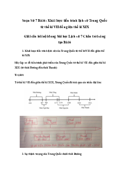 Giải Lịch sử 7 Bài 6: Khái lược tiến trình lịch sử Trung Quốc từ thế kỉ VII đến giữa thế kỉ XIX | Chân trời sáng tạo