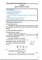 Bài giảng Chương 3 - Lý sinh y học | Trường Đại học Phenika