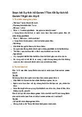 Soạn bài Sự tích hồ Gươm? Tóm tắt Sự tích hồ Gươm? Ngữ văn lớp 6