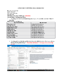 Assigment môn học Email marketing | Bài tập môn Marketing | Trường Cao đẳng thực hành FPT